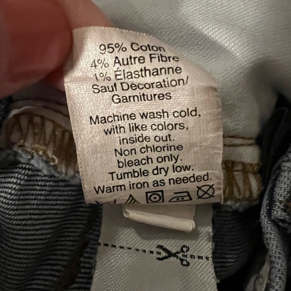 Madewell Womens High Rise Denim Shorts Size 27 Button Fly Medium Wash Raw Hem - Picture 7 of 7